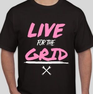 Live For The Grid Pink Racing shirt Tshirt